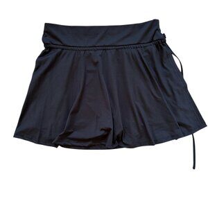 SHEIN Black Athletic Skort Built-In Shorts Drawstring Waist